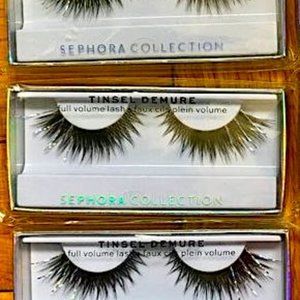 (NEW) 3 pairs Silver Tinsel Falsies Full volume lash…